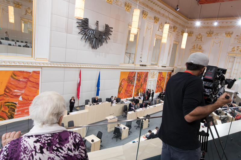 © ORF.at/Roland Winkler Eindrücke von der ersten Nationalratssitzung im Ausweichquartier