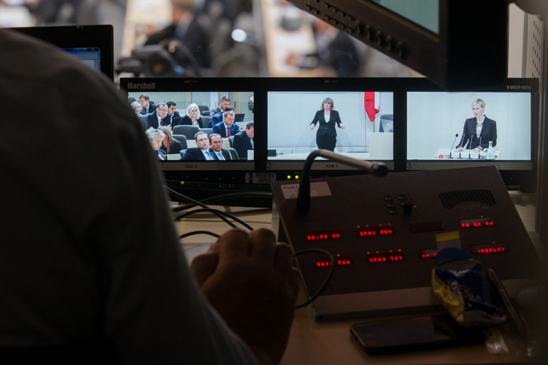 © ORF.at/Roland Winkler Eindrücke von der ersten Nationalratssitzung im Ausweichquartier