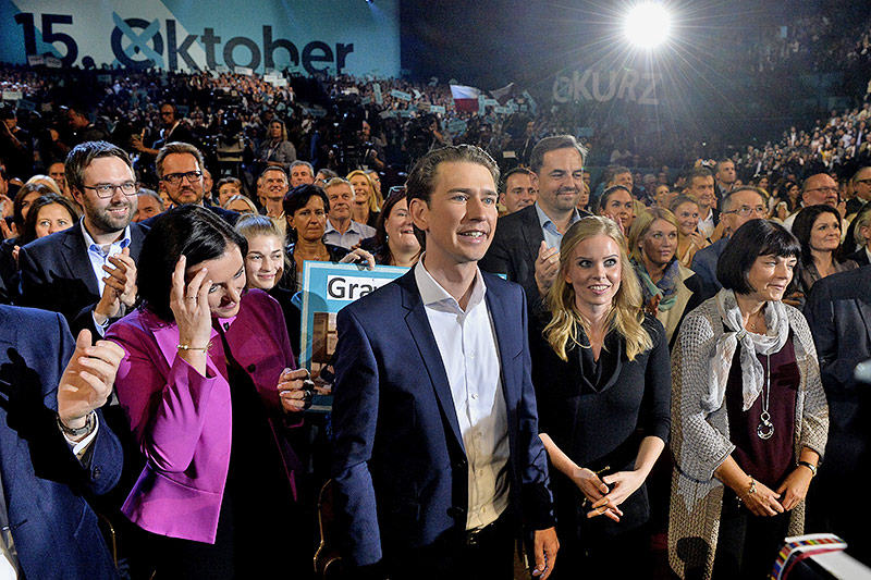 ÖVP-Chef Sebastian Kurz beim Wahlkampfauftakt