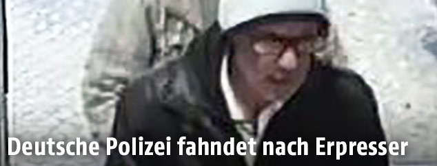 Der Erpresser in einem Supermarkt