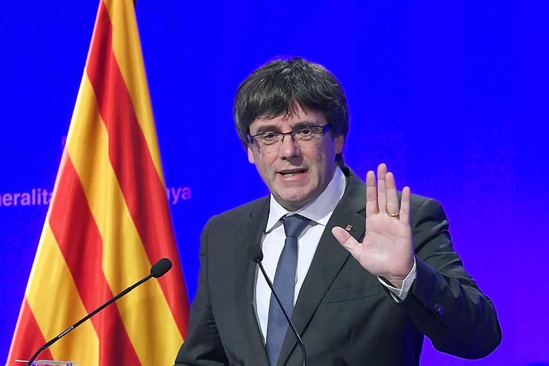 © APA/AFP/Lluis Gene Präsident der Regionalregierung, Carles Puigdemont