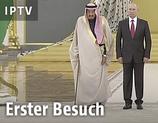 Besuch des saudi-arabischen Königs Salman bin Abdelasis Al Saud bei Kreml-Chef Wladimir Putin in Moskau