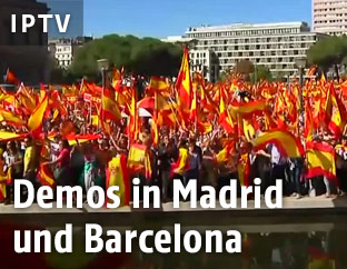 Demonstration in Spanien
