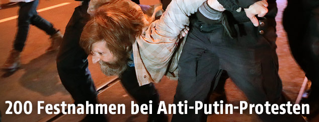 Festnahme bei Demonstration in Russland