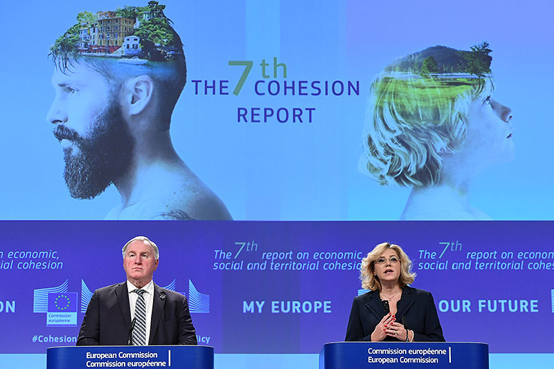 © APA/AFP/Emmanuel Dunand Corina Cretu und Karl-Heinz Lambertz