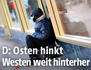 Eine Obdachlose