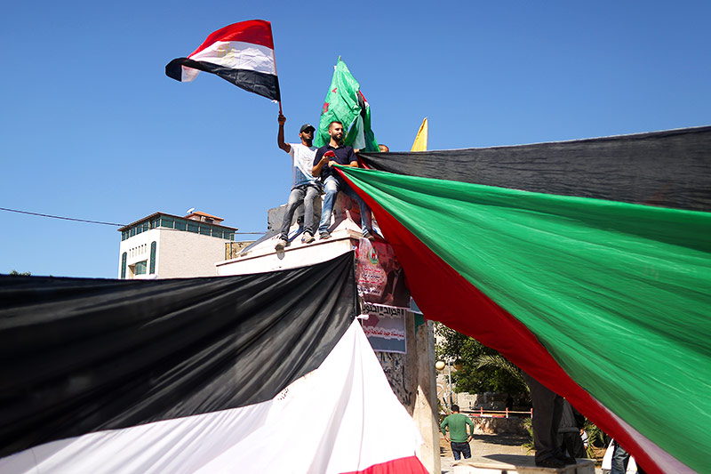 © APA/AFP/Mahmud Hams Jubel über den Versöhnungspakt