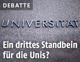 Universität-Schriftzug