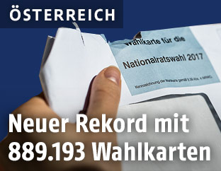 Wahlkarte f&uuml;r die Nationalratswahl 2017