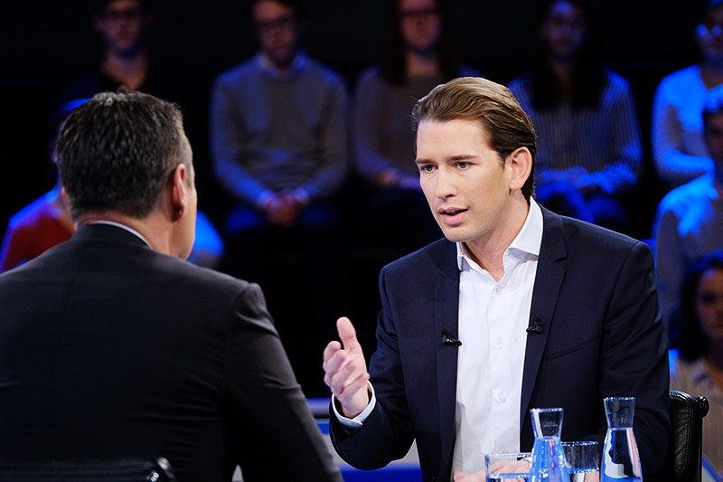 © ORF/Hans Leitner ÖVP-Chef Sebastian Kurz