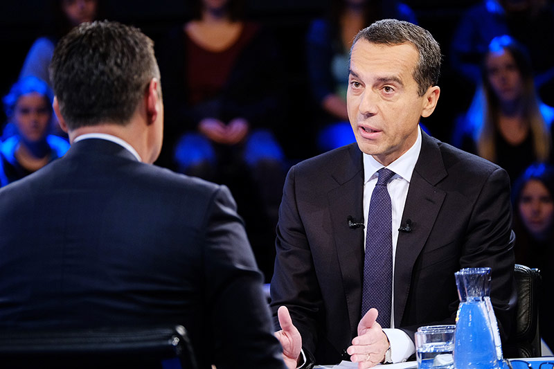 © ORF/Hans Leitner Bundeskanzler Christian Kern (SPÖ)