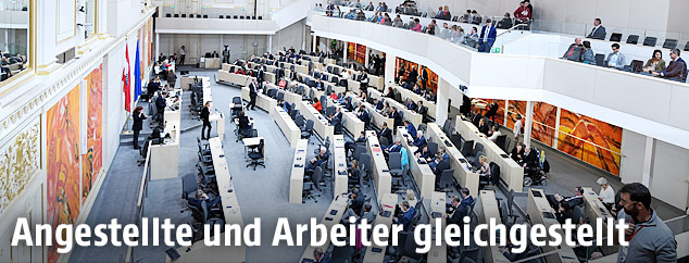 Sitzung des Nationalrates im großen Redoutensaal