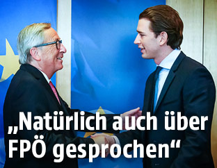 Jean-Claude Juncker und Sebastian Kurz