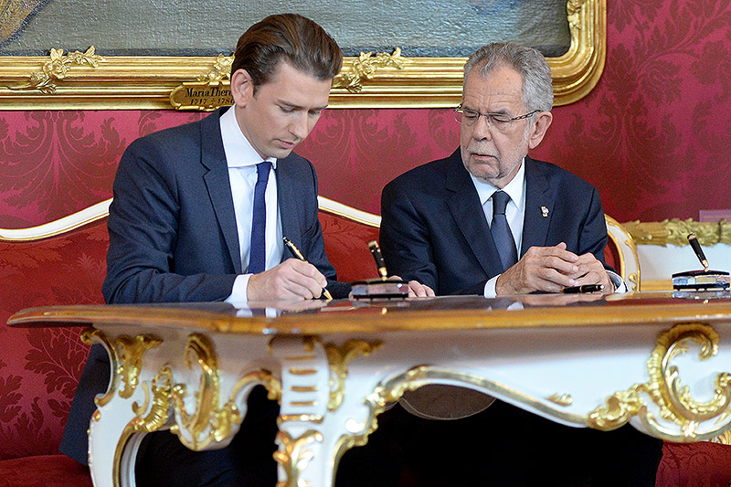 Sebastian Kurz und Alexander Van der Bellen