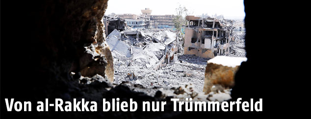 Zerstörung in Rakka