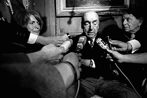 Chilenischer Schriftsteller Pablo Neruda im Jahr 1971