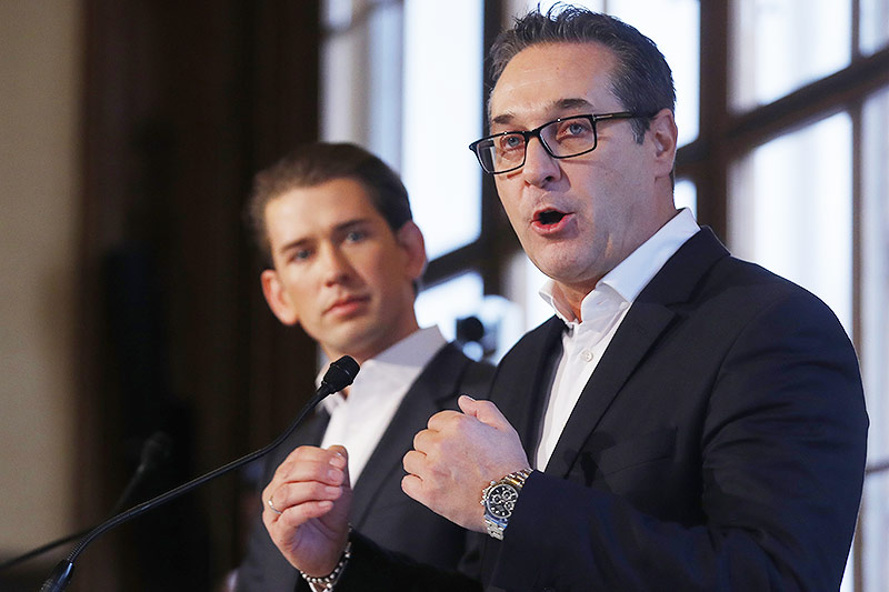© Reuters/Leonhard Foeger Sebastian Kurz und Heinz-Christian Strache