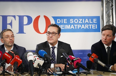 Herbert Kickl, Heinz-Christian Strache und Norbert Nemeth