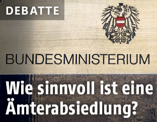 Schild eines Bundesministeriums