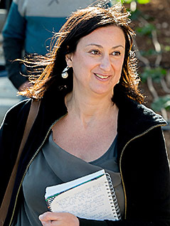 © AP/Jon Borg Ermordete Journalistin Daphne Caruana