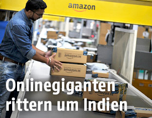 Amazon-Verpackungszentrum in Indien