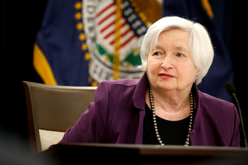 © Reuters/Joshua Roberts Die Präsidentin des Federal Reserve Board, Janet Yellen