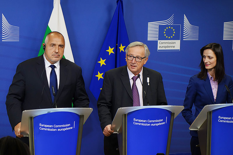 © ORF.at/Valentin Simettinger Boyko Borissov und Jean-Claude Juncker