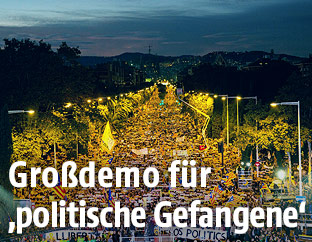 Demonstration in Katalonien