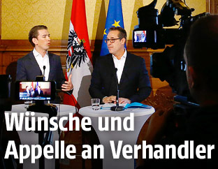 Sebastian Kurz (ÖVP) und HC Strache (FPÖ)