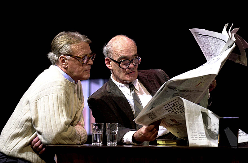 Helmut Lohner und Hans Michael Rehberg in Thomas Bernhard's "Der Schein trügt"