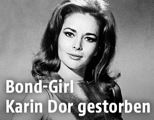 Schauspielerin Karin Dor 1967 als Bond-Girl