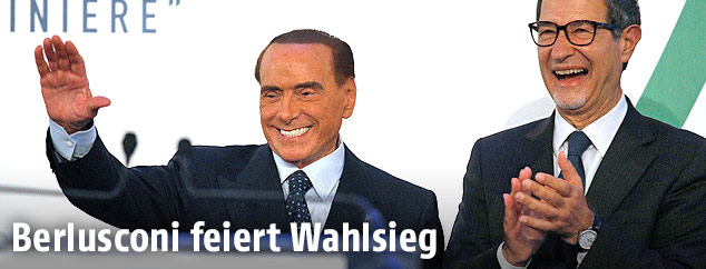Silvio Berlusconi und Nello Musumeci