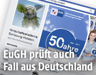 Screenshot der Facebook-Seite der Wirtschaftsakademie Schleswig-Holstein
