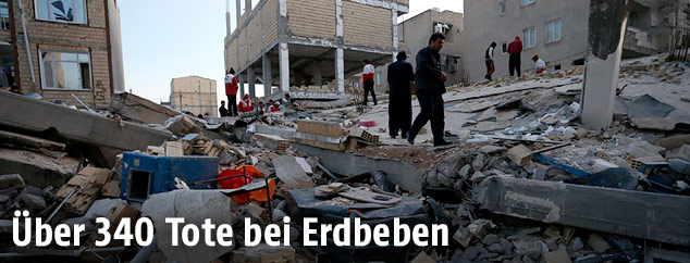 Zerstörung nach Erdbeben
