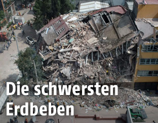 Zerstörung nach Erdbeben