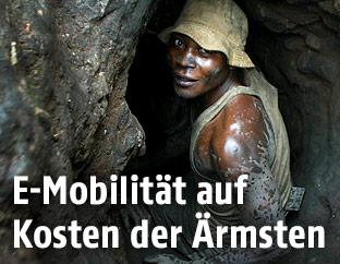 Arbeiter in Einer Kobalt-Mine