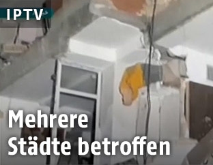 Zerstörung nach Erdbeben