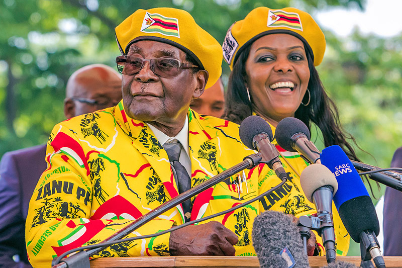 Robert und Grace Mugabe