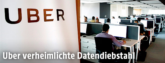 Blick in eine Uber-Zentrale