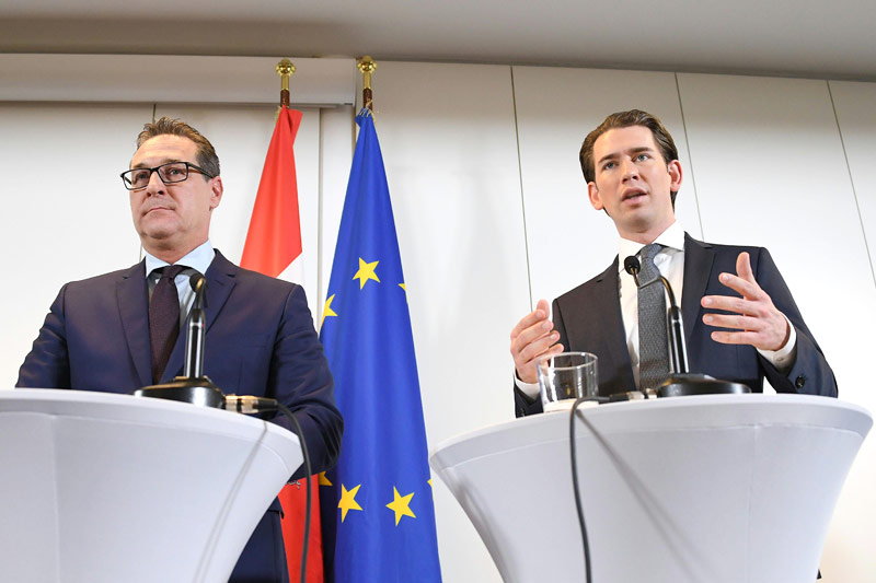 © APA/Helmut Fohringer Sebastian Kurz und Heinz-Christian Strache