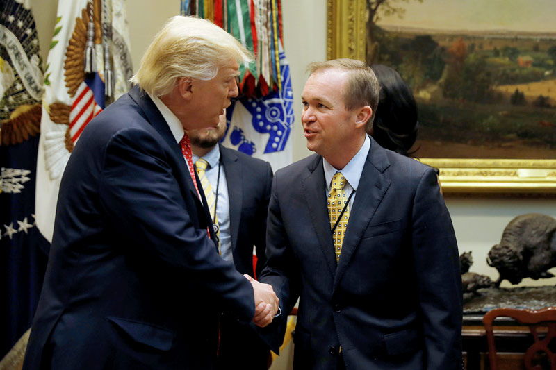 Donald Trump und Mick Mulvaney