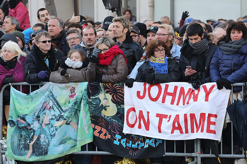 © APA/AP/Ludovic Marin Johnny Hallydays Fans