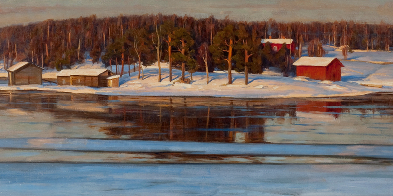 © Public Domain Landschaftsbild des Malers Victor Westerholm