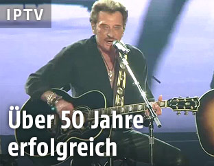 Der französische Rockmusiker Johnny Hallyday