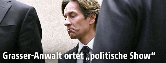 Der Angeklagte Karl-Heinz Grasser