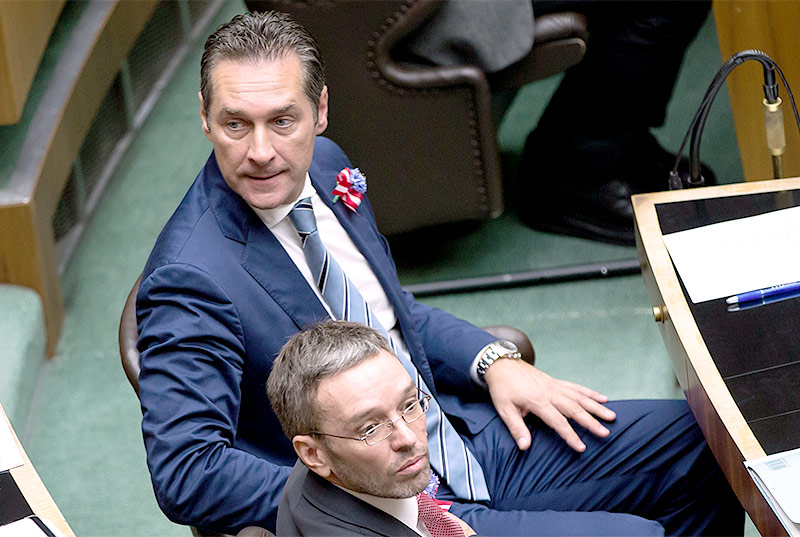 Heinz-Christian Strache und Herbert Kickl 2013