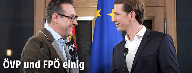 Sebastian Kurz (ÖVP) und Heinz Christian Strache (FPÖ)