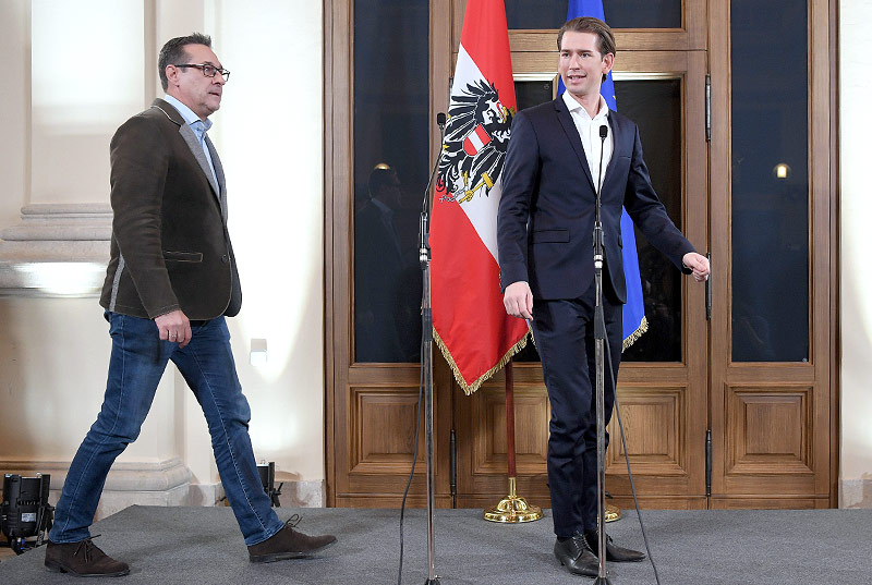 © APA/Roland Schlager Sebastian Kurz (ÖVP) und Heinz Christian Strache (FPÖ)