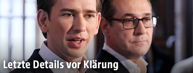 Sebastian Kurz (&Ouml;VP) und Heinz Christian Strache (FP&Ouml;)