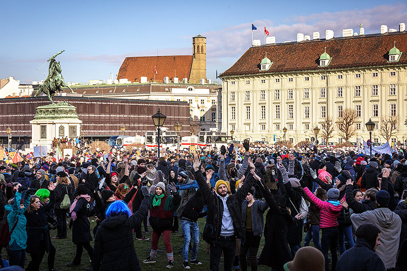 © ORF.at/Christian Öser Demonstration gegen die neue Regierung